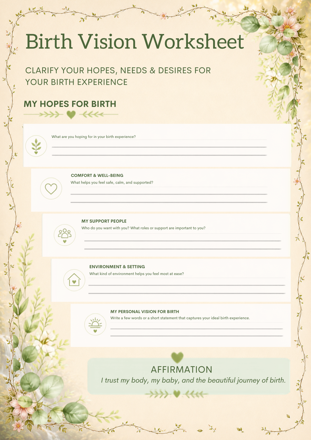 Rooted: A Grounded Wellness Guide for Pregnancy | Printable Pregnancy Wellness Workbook | Prenatal Self-Care Planner | Expecting Mom Gift | Holistic Pregnancy Journal | Digital Download PDF