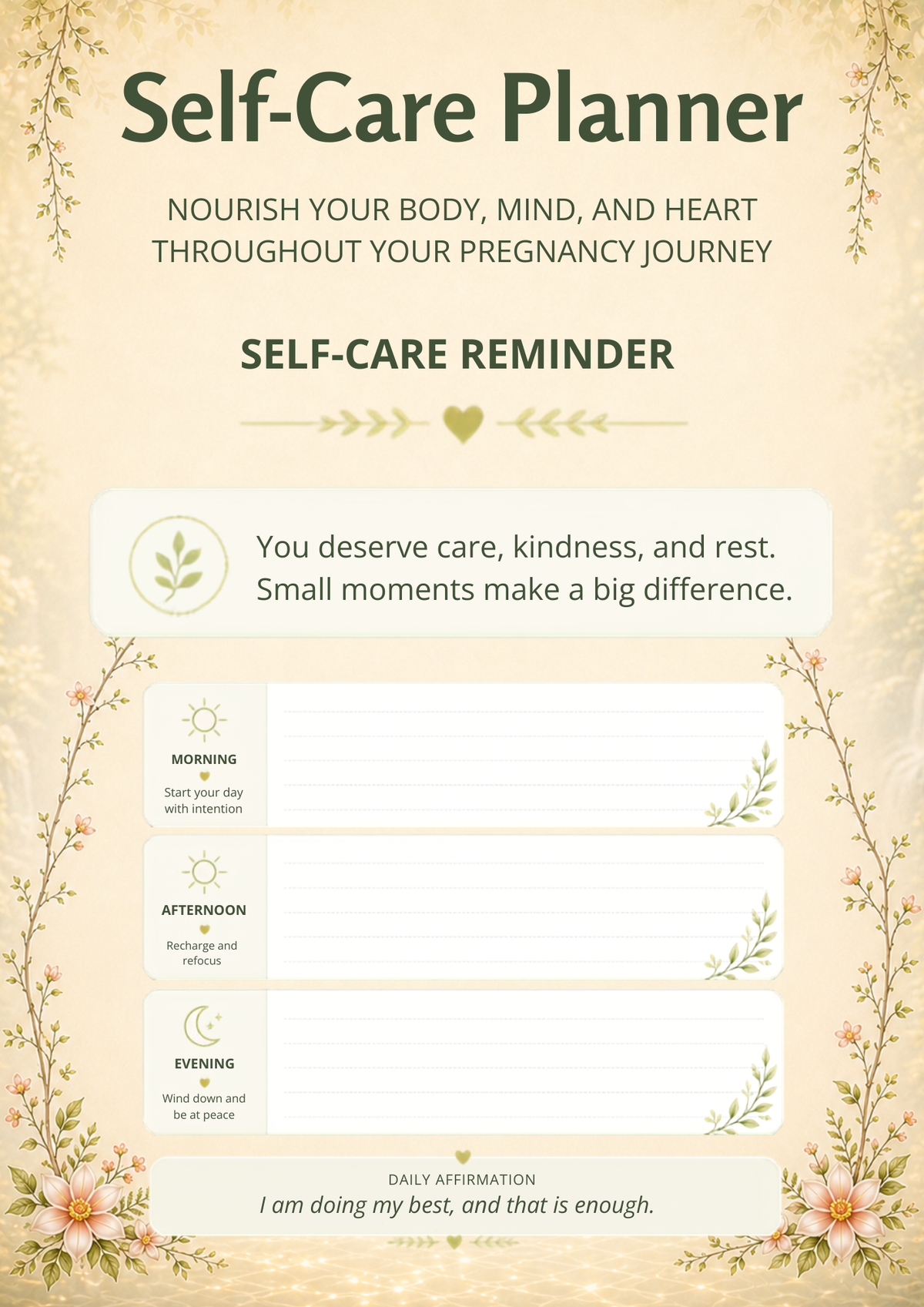 Rooted: A Grounded Wellness Guide for Pregnancy | Printable Pregnancy Wellness Workbook | Prenatal Self-Care Planner | Expecting Mom Gift | Holistic Pregnancy Journal | Digital Download PDF