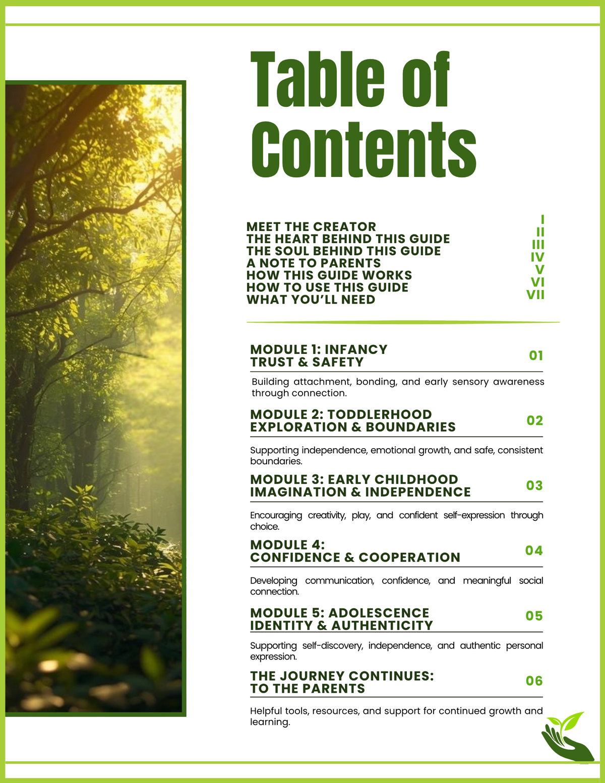 The Path Less Taken: Interactive Parent Guide for Natural Child Development