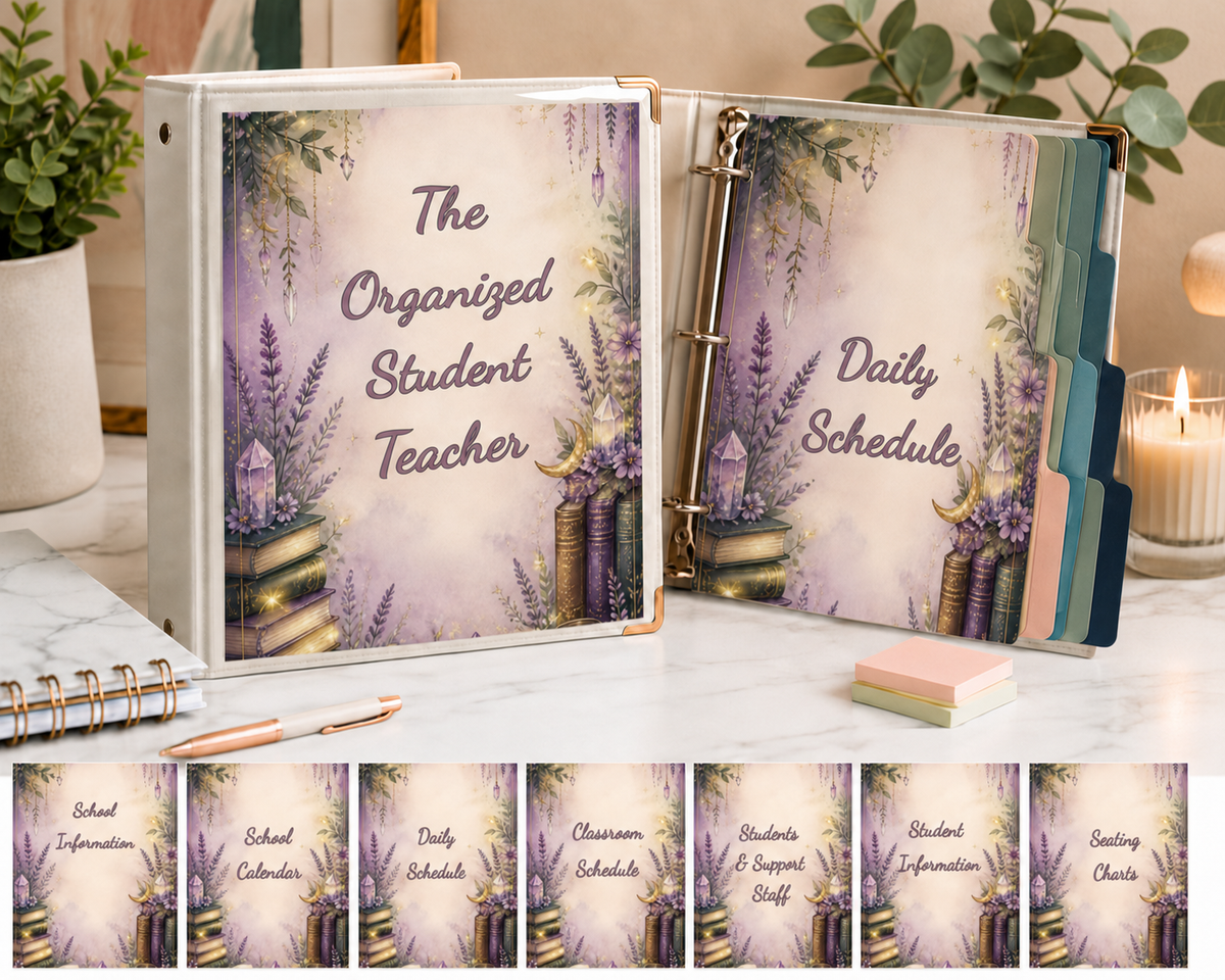 Student Teacher Binder Dividers | 70 Printable Covers