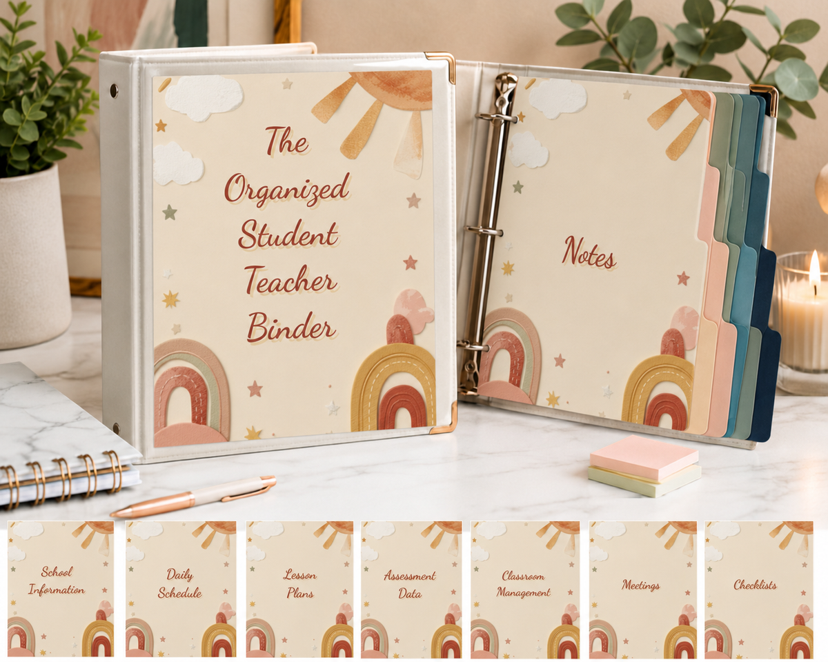 Student Teacher Binder Dividers | 70 Printable Covers