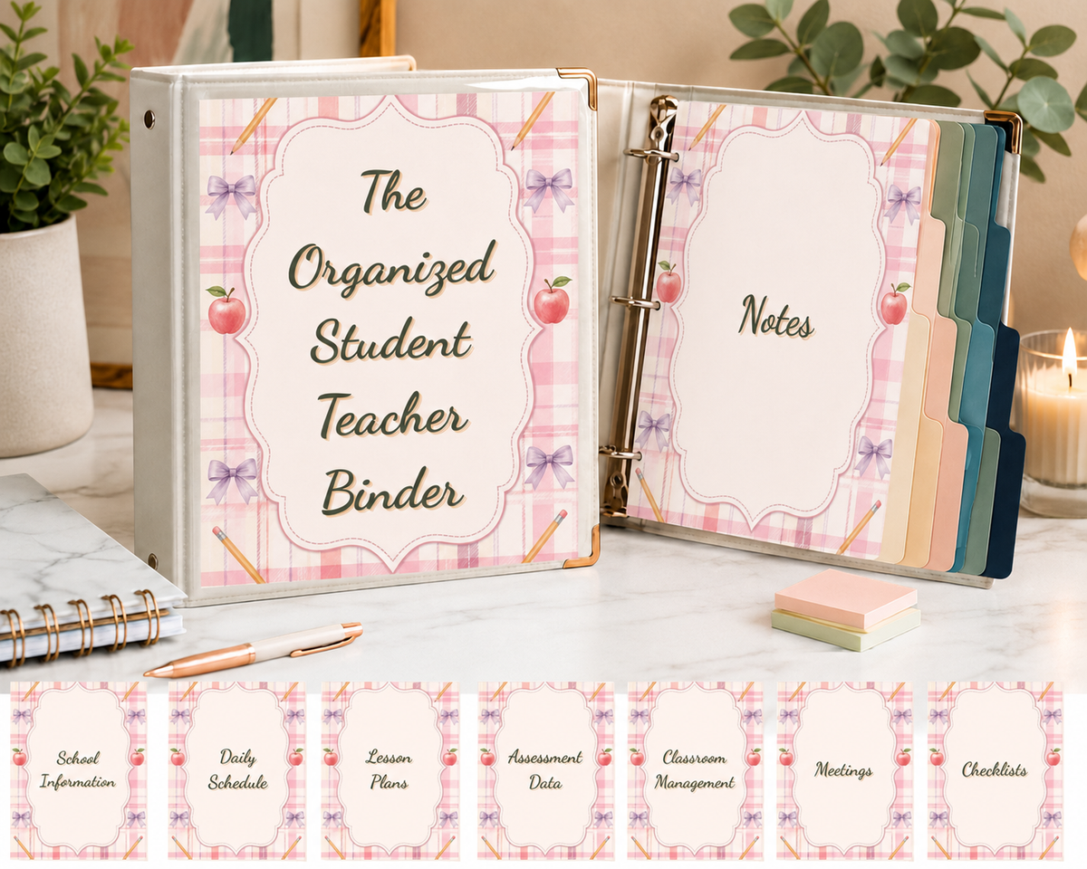 Student Teacher Binder Dividers | 70 Printable Covers