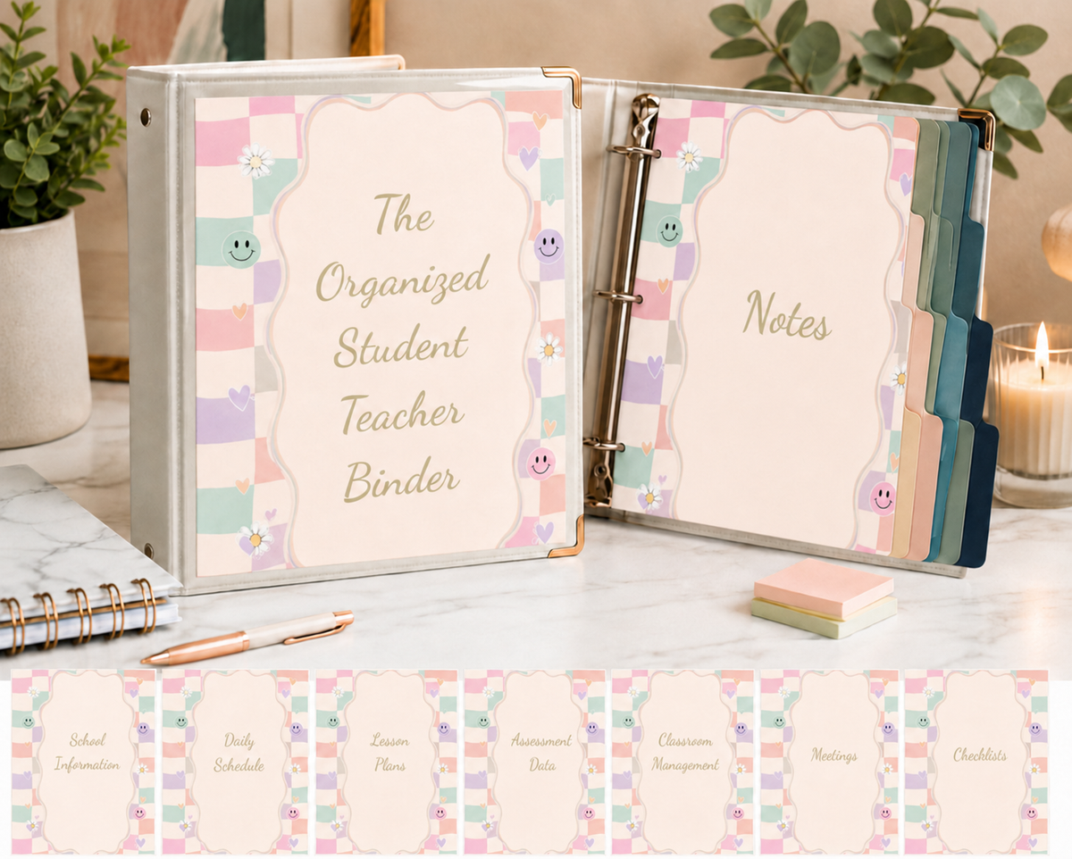 Student Teacher Binder Dividers | 70 Printable Covers